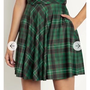 Blackmilk TARTAN YULE POCKET SKATER SKIRT - LIMITED NWOT XL